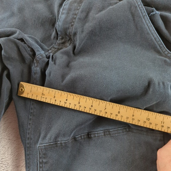 Caterpillar Carpenter Pants Mens 34x30 Navy Blue Faded Relaxed Fit Stretch - Picture 9 of 12